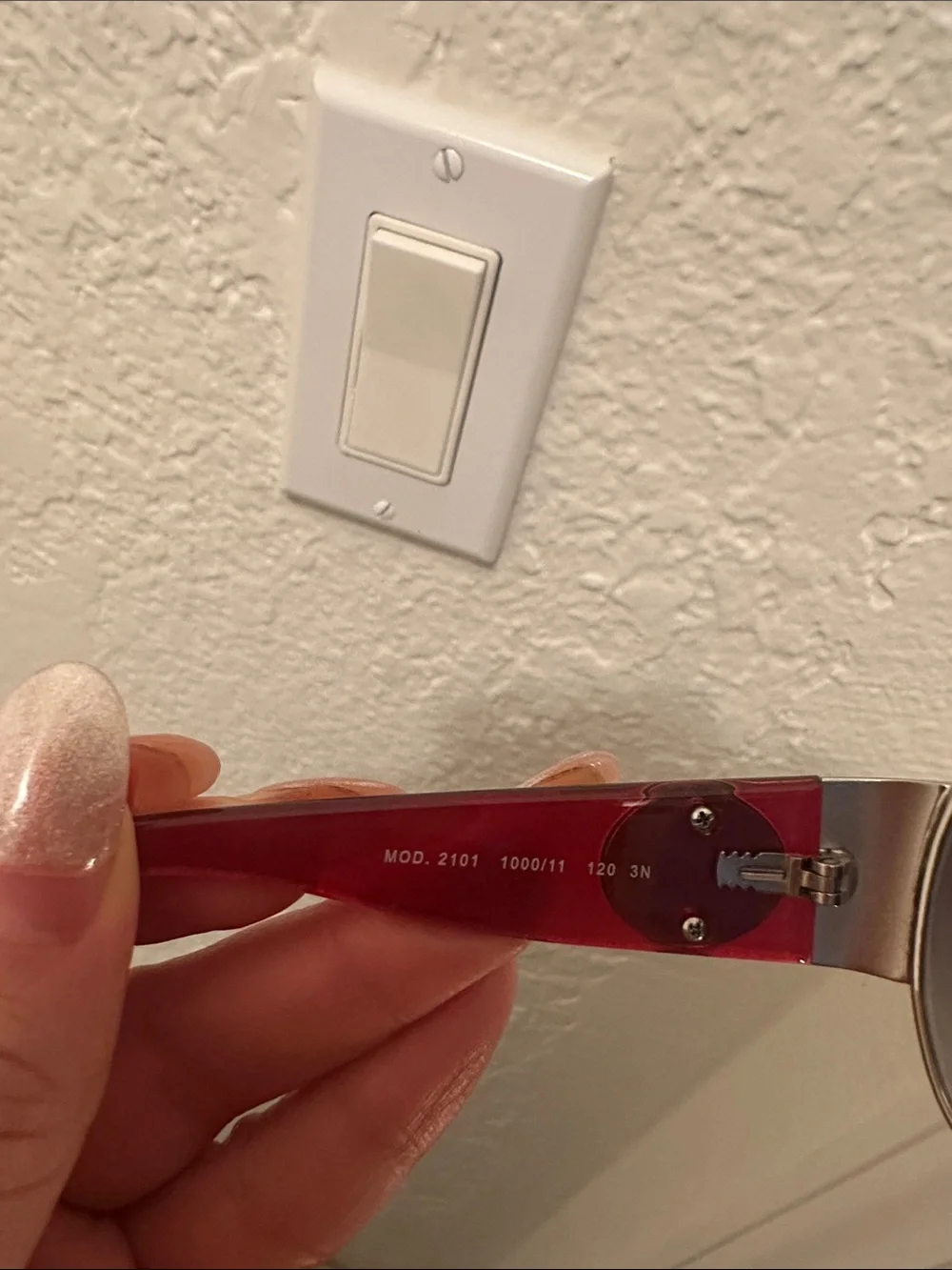 Versace Women's Oversized Brown Gradient Shield Sunglasses with Red Temples